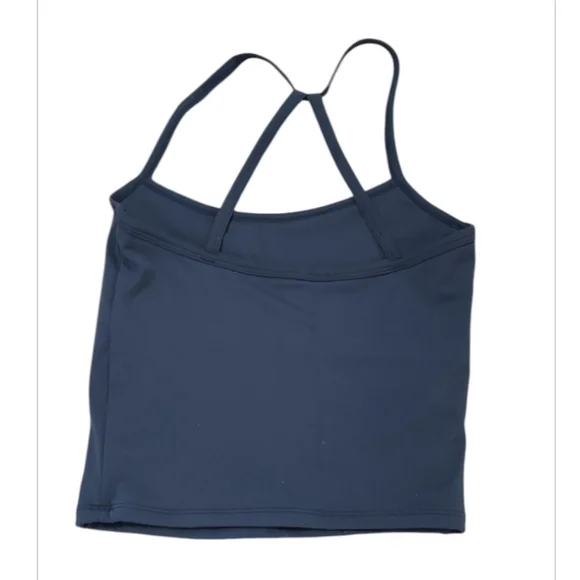 Navy Blue Strappy Tank Top - Picture 2 of 3